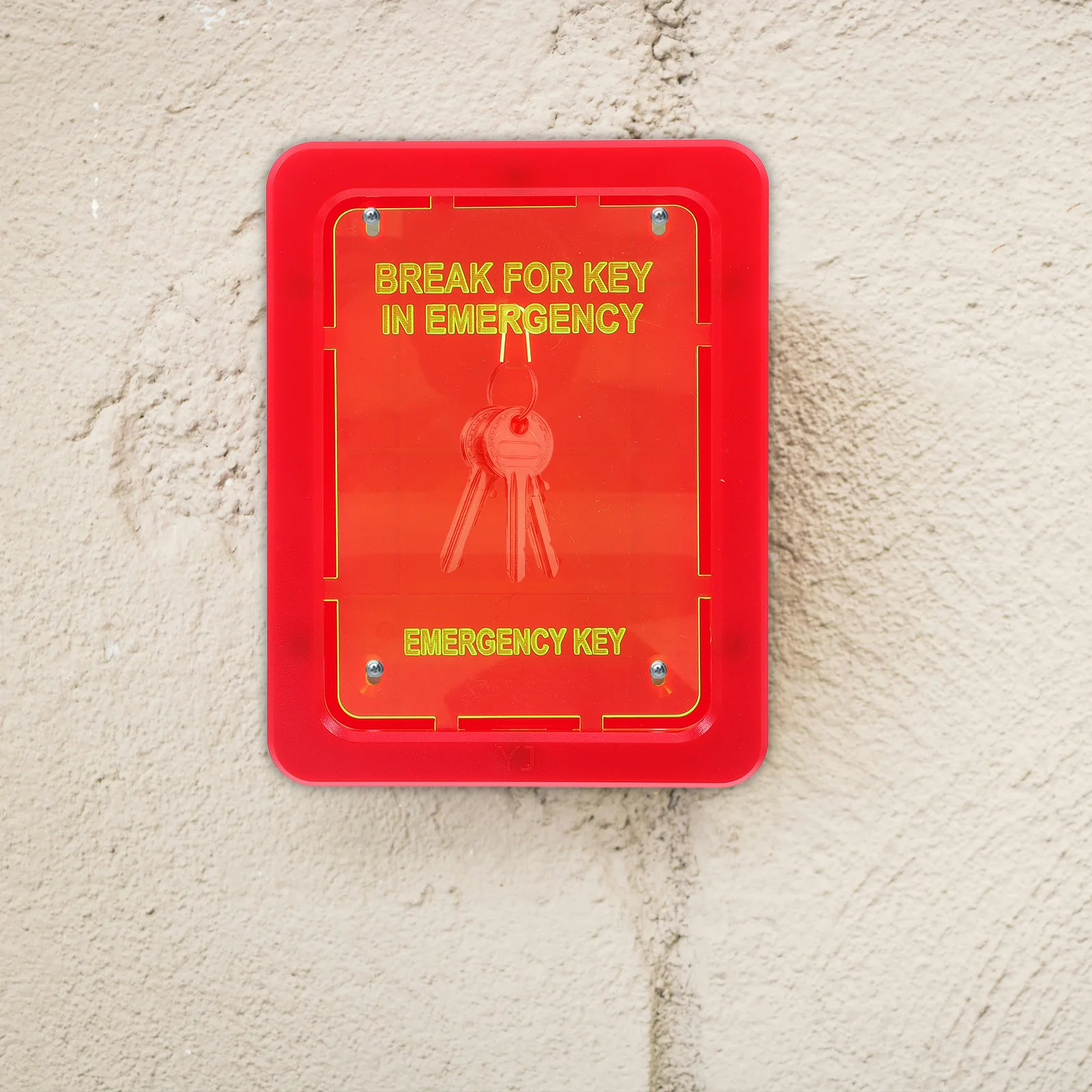 مجموعة واحدة من صندوق قفل المفاتيح في حالات الطوارئ، حامل مفتاح الباب المقاوم للحريق، تصميم مدمج للتخزين الآمن للسلامة المنزلية