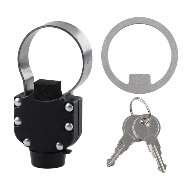 Metal Pickup Truck Tailgate Lock Set with Keyed Entry, No-Drill Hinge Cover for Truck Bed Access, Routine Loading, Parking H8WE