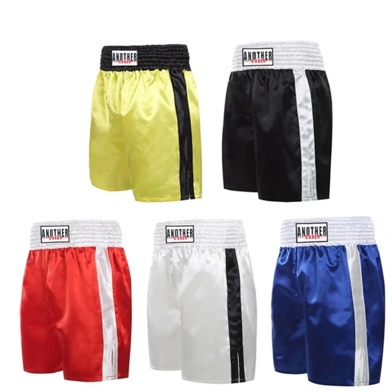 

Men's Pro-Style Kickboxing Muay Thai MMA Training Gym Clothing Shorts Boxing Trunks