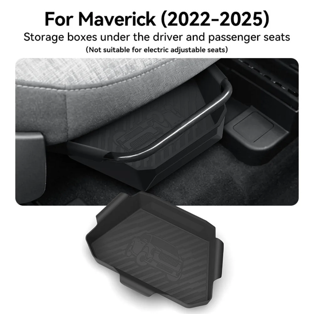 Car Seat Gap Filler Maverick Under Seat Storage For Organized Car Interior Easy To Clean Design For Ford Maverick 2022-2025