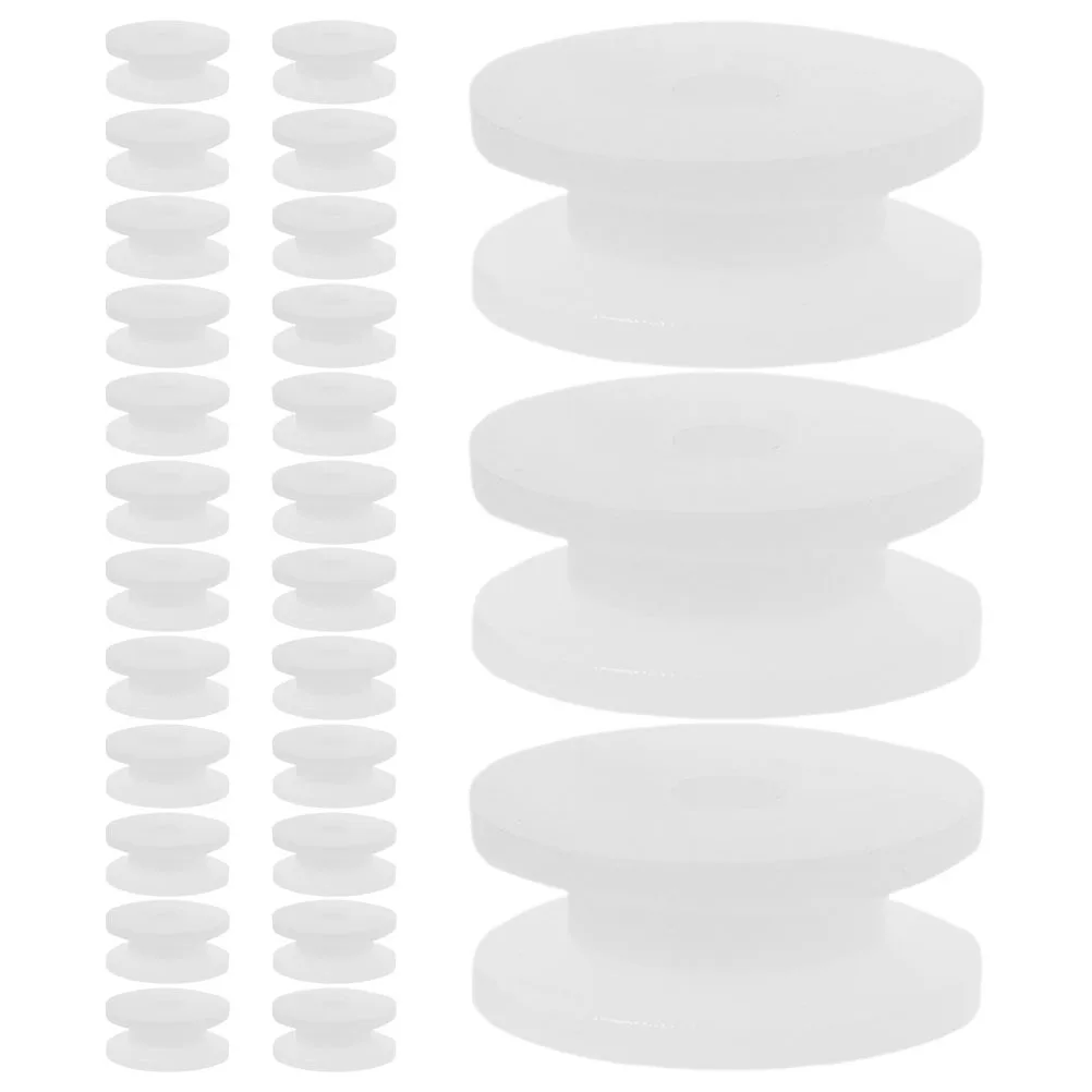 60-teiliges Riemenscheiben-Zahnradset für wissenschaftliche Bildung, weißer Kunststoff für DIY-Motorprojekte, hohe Übertragungseffizienz, einfache Installation