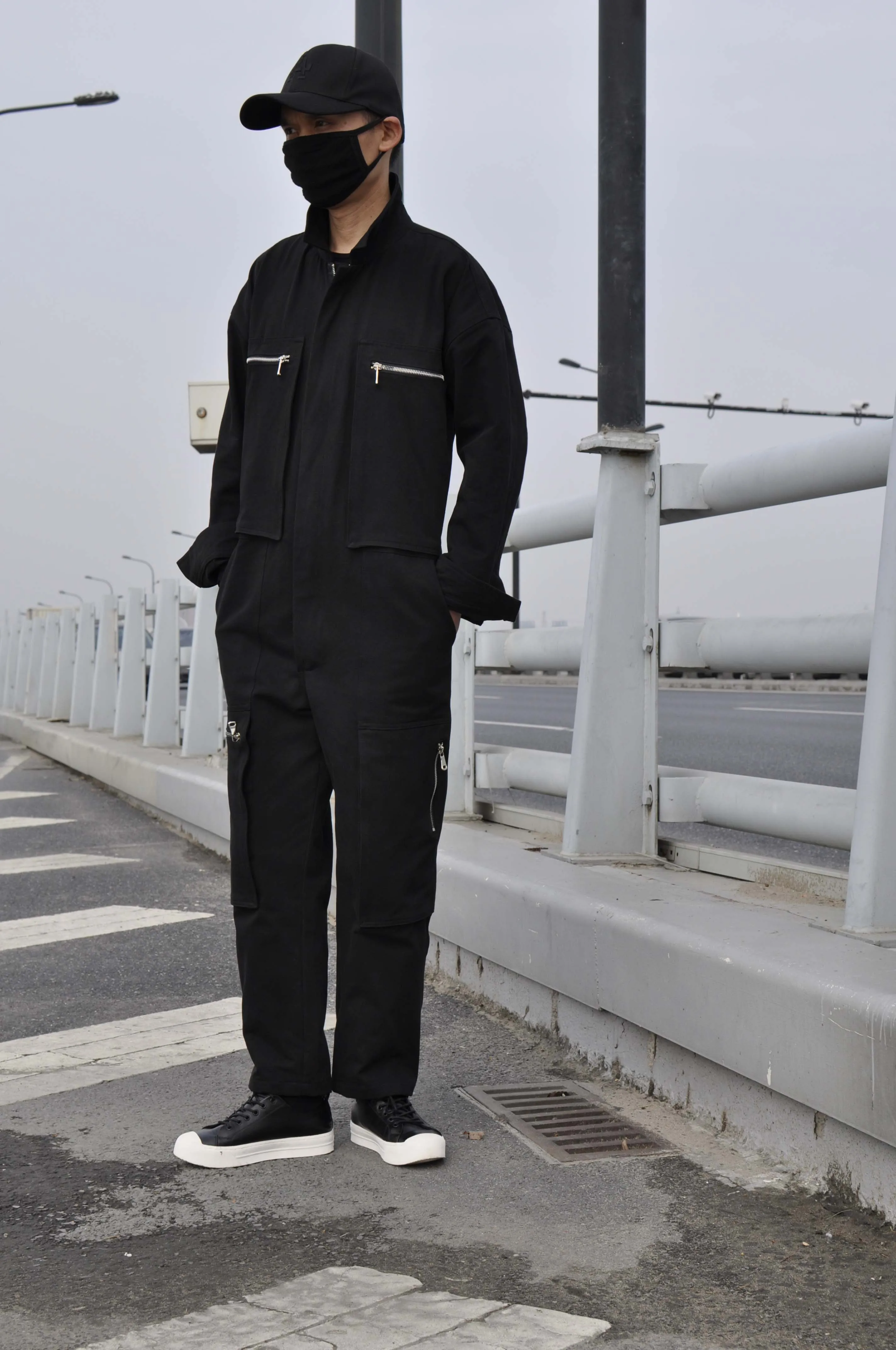 

YANGHAOYUSONG Mainland China Cargo Pants COTTON Safari Style Shopping Four Seasons MEN Full Length