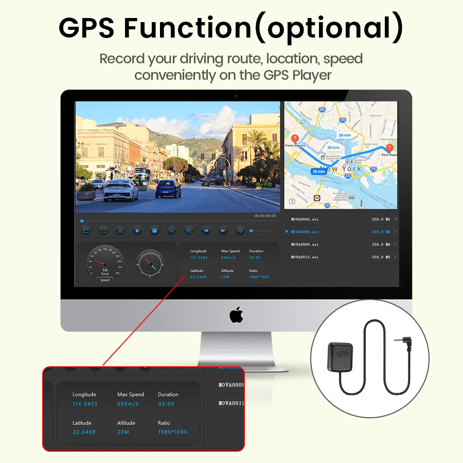 12 Inch 4K Mirror Dashcam Backup Camera WiFi GPS Suitable For Cars Trucks Optional Dual Cameras Night Vision Parking Assistance
