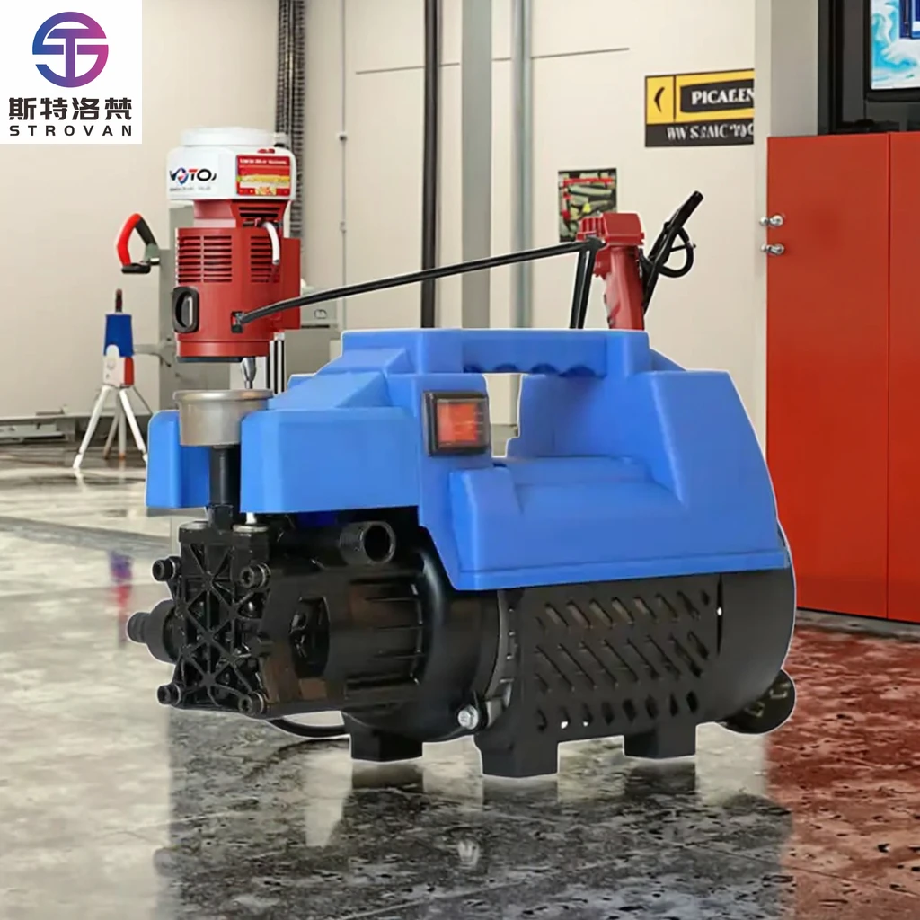 STLF WJW Electric 1800w 80bar  Pressure Car Wash Automatic Portable  8mpa Home Use Cold Water High Pressure Cleaning Machine