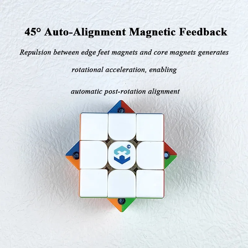 Triple Magnetic Fastest Speed Cube dla dorosłych Competition Old Version X3 Classic Screw Structure Natural ABS Magic Cube Puzzle