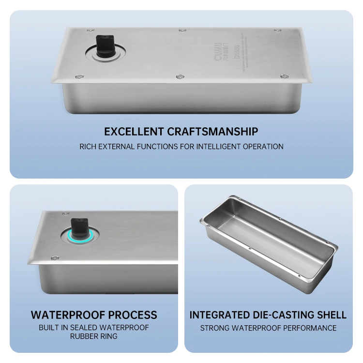 200kg Waterproof Adjustable Automatic Hinge Door Closer Floor Spring Set for Glass Door Projects Made in China