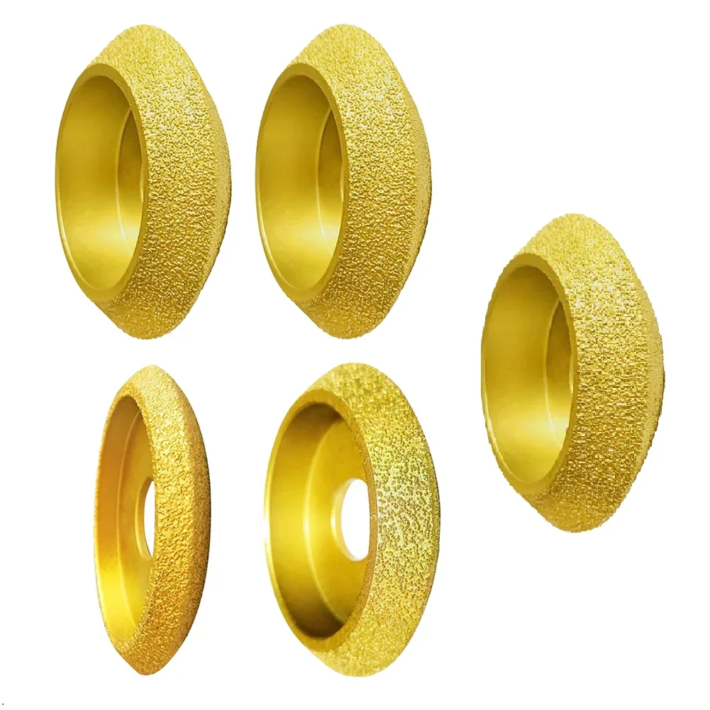 

1pcs 75mm V Shape Dry Vacuum Brazed Grinding Wheel Edging Profile Grinding Disc For Marble Granite Glass Polishing