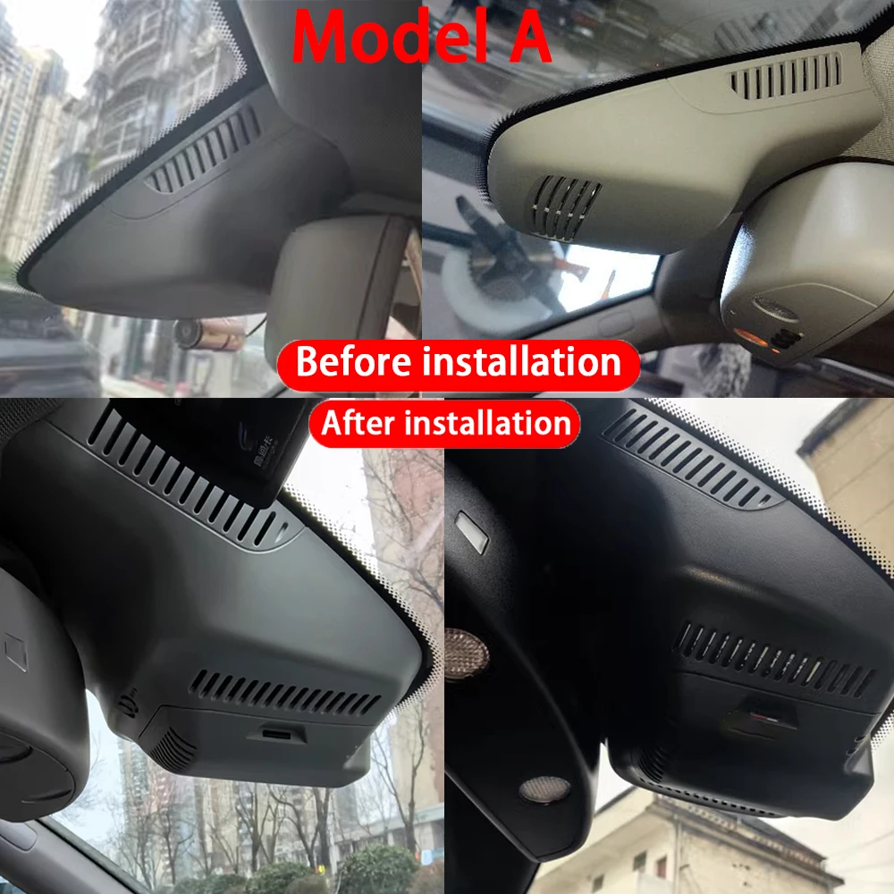 for Mercedes Benz MB GLK Class X204 2008-2015 4K Front Rear Camera Dash Cam Wifi Plug and Play Video Recorder Loop Recording