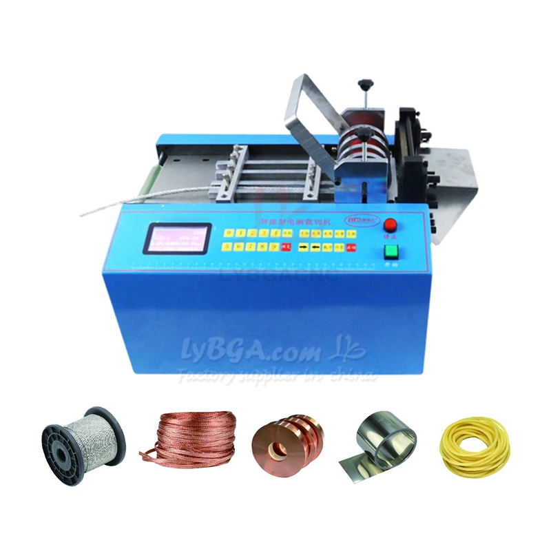 Automatic Computerized Cutting Machine LY-100 Wire Rope Cutter for Fine Iron Wire Steel Heat Shrink Tube Pipe PVC Pipe Cut