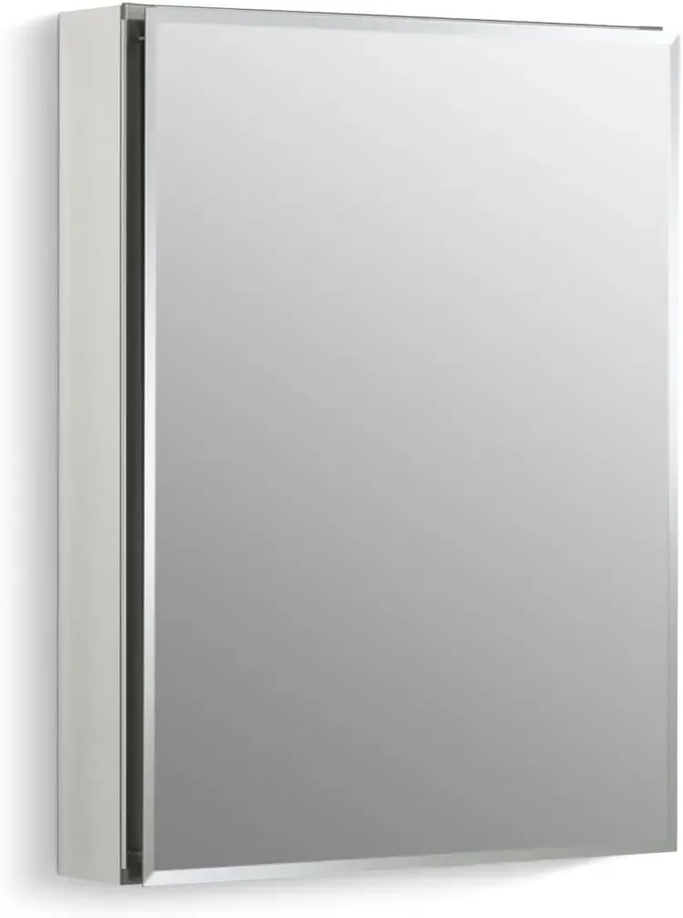 K-CB-CLC2026FS Beveled Medicine Cabinet with Mirror Door & Adjustable Shelves, Rectangular Beveled Edge Frame, 20