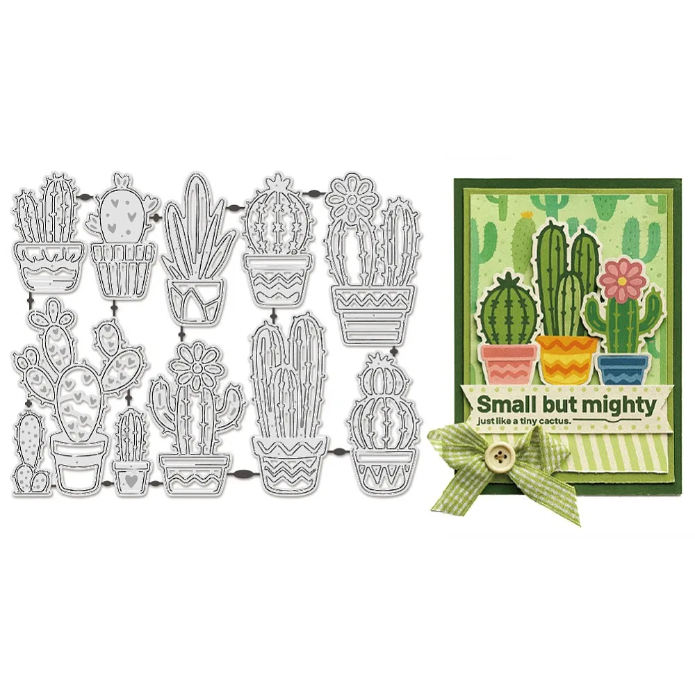 Cinco de Mayo Plants Kohlenstoffstahl-Stanzformen, Schablonen für DIY-Scrapbooking, Fotoalbum, dekorative Prägung, Papierkarte, Kaktus