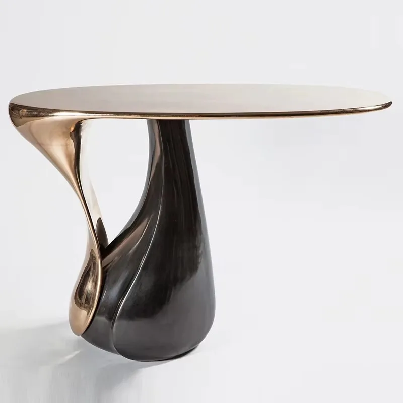 

Favourable Price Modern High Cost-Effective Nordic Tea Table Black and Gold Unique Coffee Table
