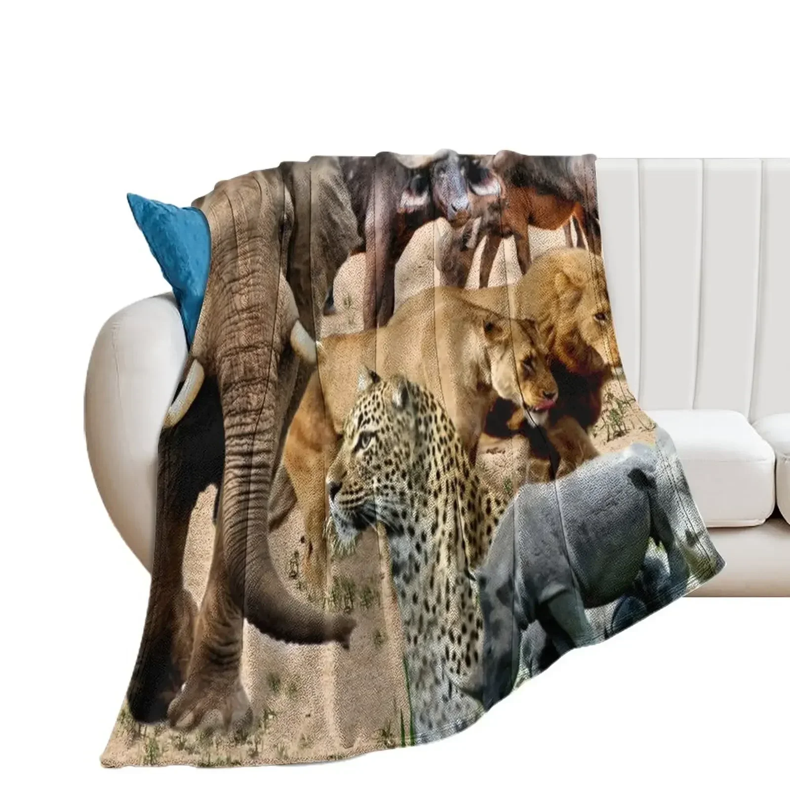 AFRICA'S BIG 5 - DIE GROOT 5 Throw Blanket for winter Decorative Sofa Blankets