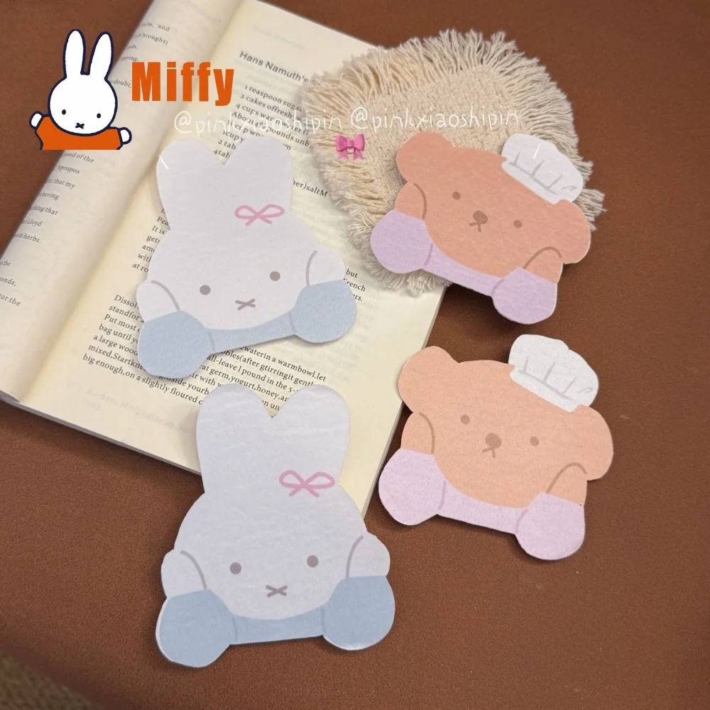 Kawaii Miffy Hair Velcro Cute Rabbit Bear Bangs Paste Cartoon Sweet Small Broken Hair Fixing Patch Makeup Washing Styling Gift