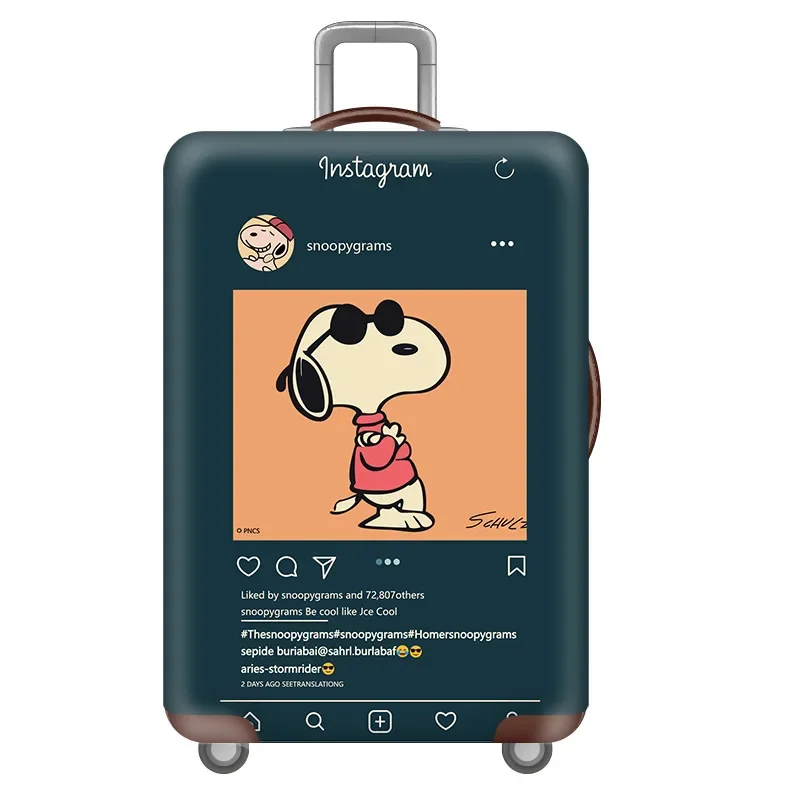 Snoopy Luggage Covers Protector Travel Luggage Suitcase Protective Cover Stretch Dust Covers Travel Accessories Luggage Supplies