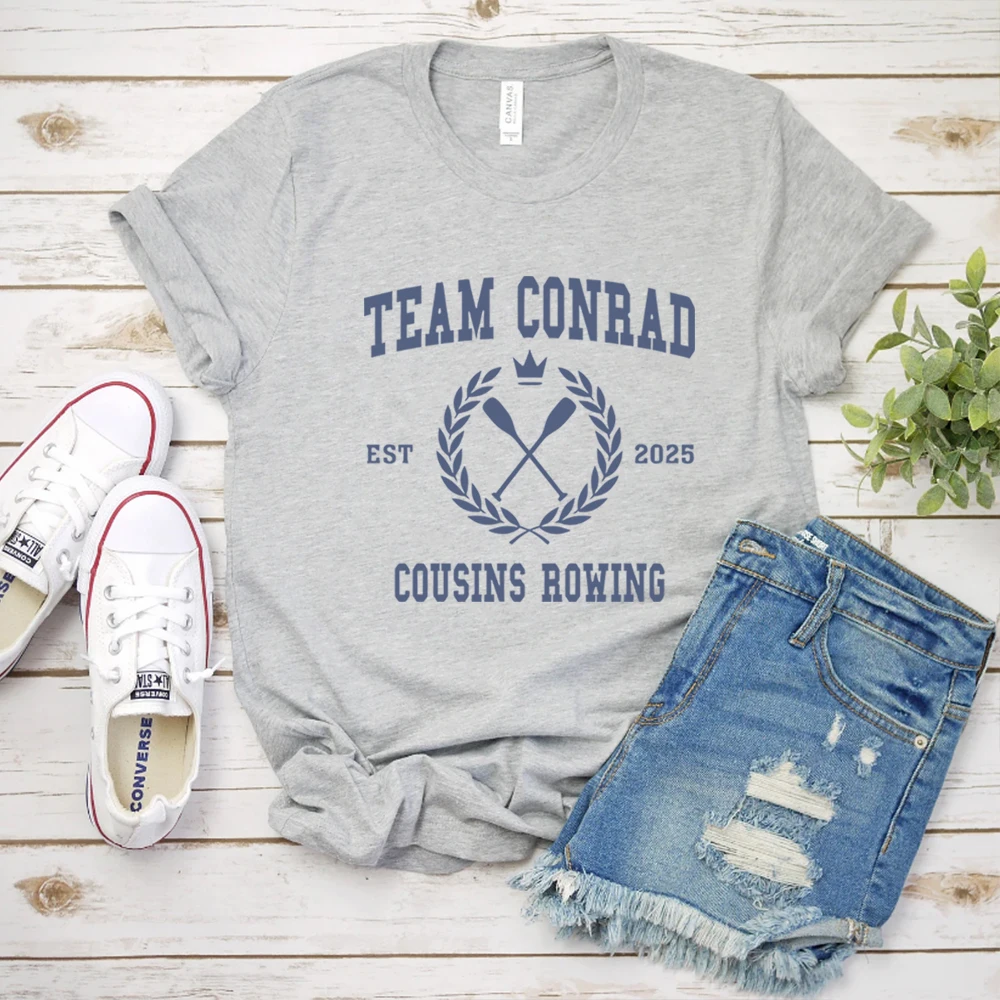 الصيف تحولت جميلة تي شيرت TSITP فريق كونراد تي شيرت الشاطئ الصيف فيبي التي شيرت الشارع الشهير العصرية الجرافيك المحملة قصيرة الأكمام