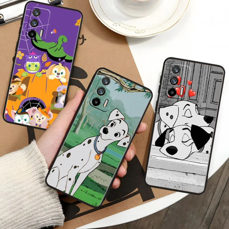 Cute Disney Dalmatians For OPPO Realme GT Neo 5 SE 10 9i 8i 7i 6s 5 Narzo 50i 50A 240W Pro Plus Black Soft Phone Case