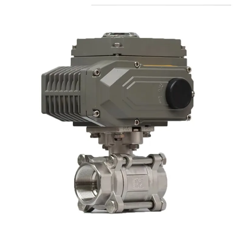 Intelligent Electric Ball Valve RS485 Communication 4-20mA/0-10V Threaded V-Type Flow Control Valve PLC Controller