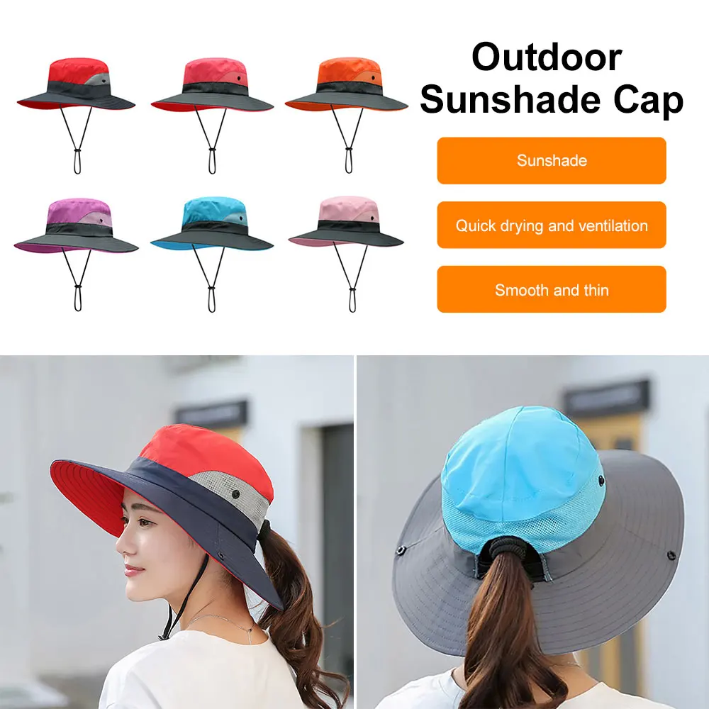 Quick Drying Fishing Hat UV Protection Sun Hat Wide Brim Fisherman Hat Outdoor Sunshade Travel Camping Hiking Bucket Hat