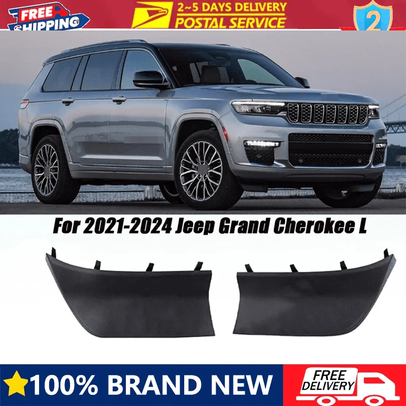 

2 шт. передняя фаска автомобиля, шпатель, бампер, боковая крышка левая + правая для Jeep Grand Cherokee L, передняя фаска, шпатель 68421753AB 68421752AB