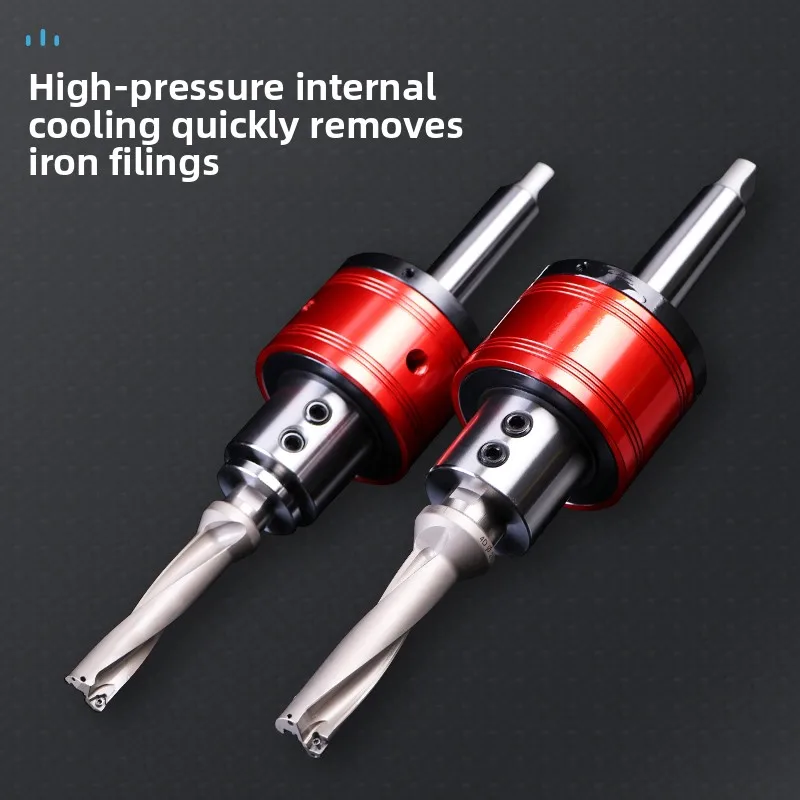 External Rotation Internal Cooling MT4/5 Side Fixing 25 32 40 High Speed Oil Circuit Tool Holder Center Outlet U Drill Mohs Tool