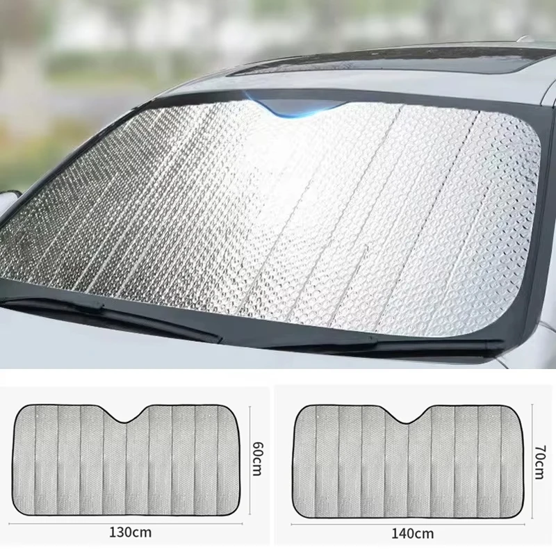 Car Sunshade Front Shield Sun Protection Heat Insulation Car Shield Windshield Plate Cover Front Rear Sun Shade UV Portection