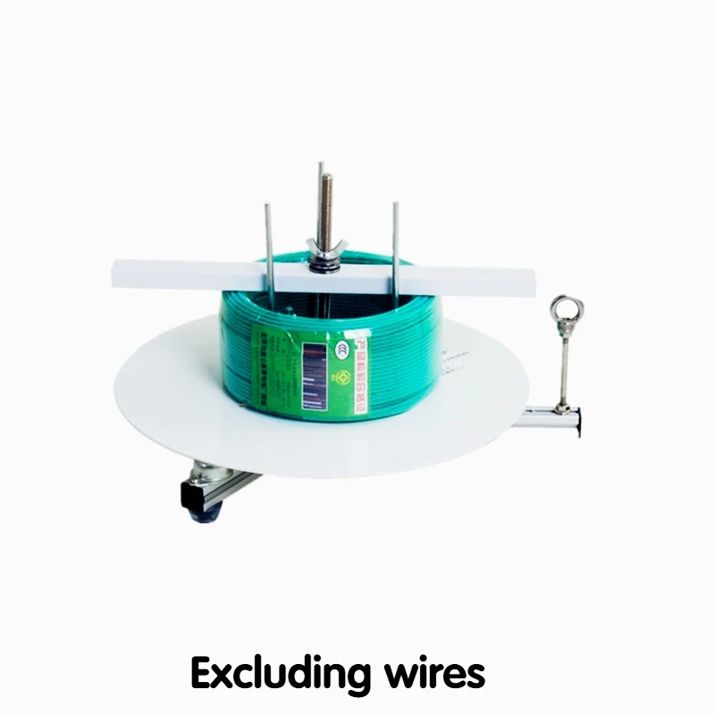 Electrician Wire Dispenser & Cable Reel Stand, Portable Pay-Off Rack with Cutting & Stripping Tool