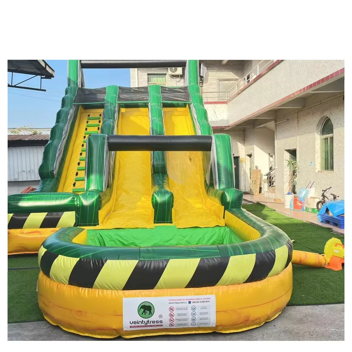 

Inflatable Bouncer Slide Castle Commercial Children's Double Slide Inflatable Water Slide For Outdoor Parties