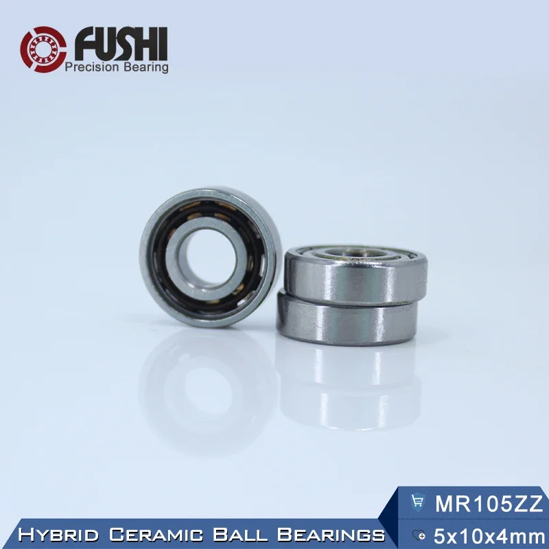 2PCS MR105RS MR105ZZ MR126ZZ 5x10x4 มม.5x10x4 มม.6x12x4 มมไฮบริดซิ 3 เอ็น 4 เซรามิคแบริ่งลูกบอล ABEC-1 สำหรับอุตสาหกรรมมอเตอร์แกนหมุน