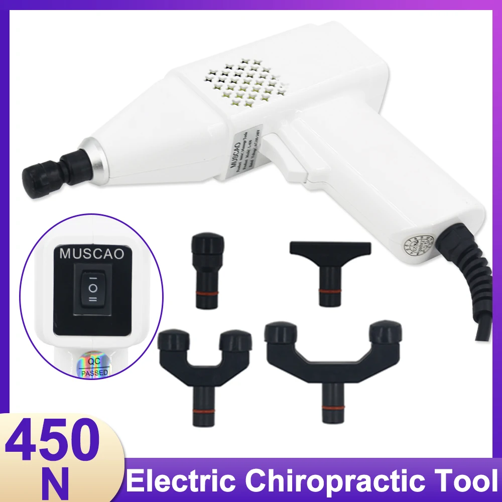 Portable Electrical Chiropractic Adjusting Tools Body Massage Relaxation Alleviate Muscle Soreness Chiropractic Gun