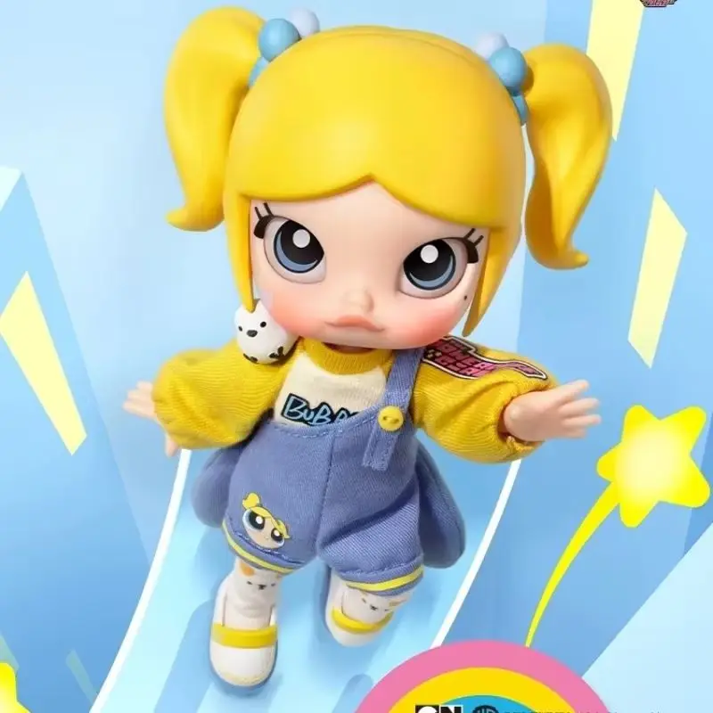 New Genuine Kawaii Molly X Flying Little Cop Series Moving Doll Anime Figure Girl Cartoon Collectible Model Toy Birthday Gifts