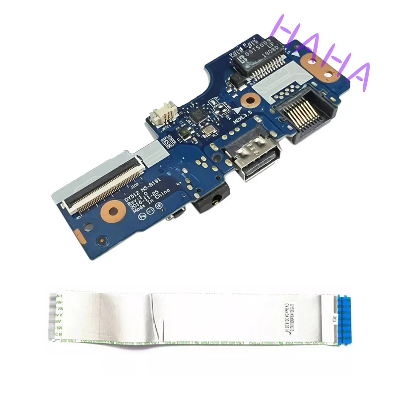 H+DY512 NS-B191 Оригинальный кабель USB-аудиоплаты IO для Lenovo Y520 Y520-15IKBN NBX0001JW00, 100% протестирован