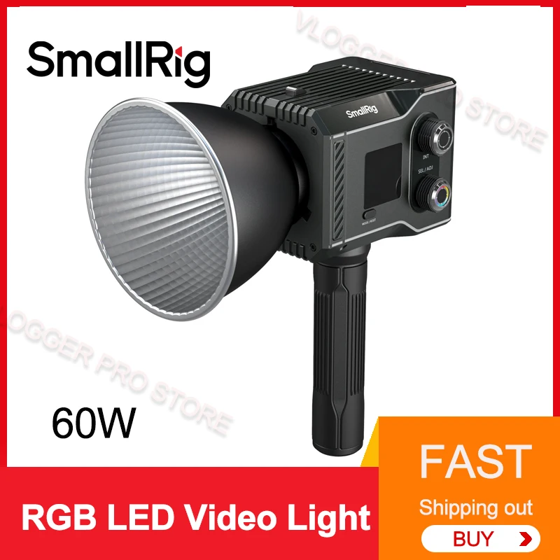 Smallrig RC 60C RGB LED Video Light 60W 2500K to 10000K PD Fast Charging Professional Lighting Lamp for Video Live Stream