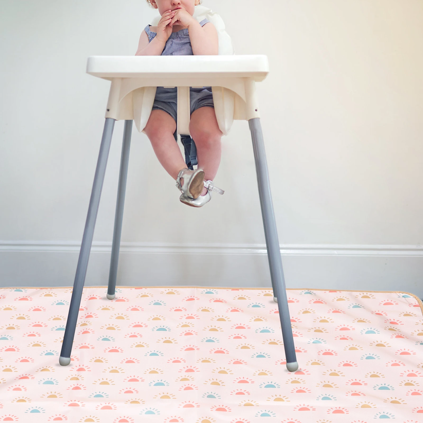 

Children High Chair Mat Anti Slip Baby Dining Play Toddler Eating Floor Mats Protector Under Kitchen Bar