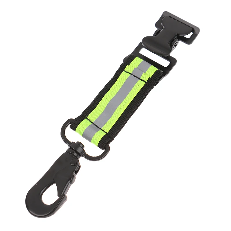 Fluorescent Green Fire Work Glove Strap Heavy-Duty Reflective Rescue Turnout Gear Clip