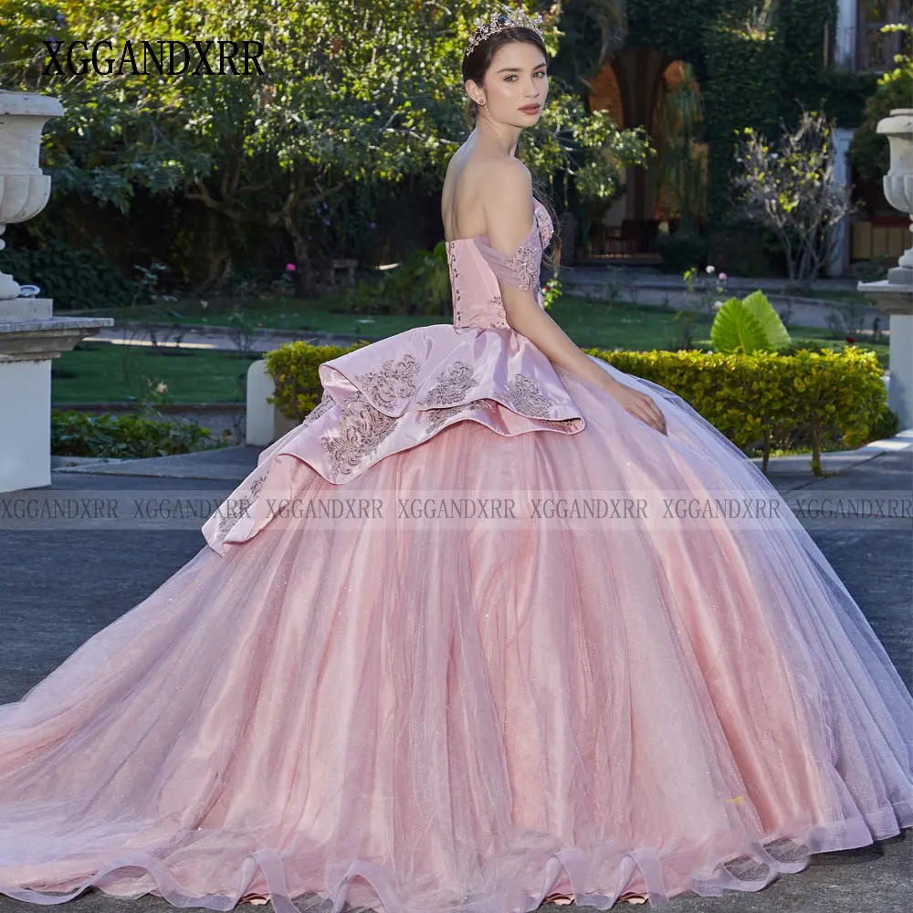 Vestido De Quinceañera Burdeos mexicano, Vestidos Rojos De 15 Quinceañera, Apliques De encaje, dulce desfile De fiesta De cumpleaños De 16 años, 2024