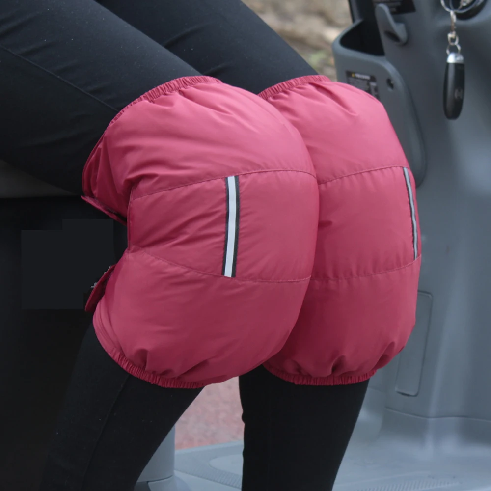 Winter Wasserdichte Kniewärmer Ente Unten Füllung Einstellbare Thermische Bein Ärmeln Radfahren Arthritis Schmerzen Relief Outdoor Sport Täglich