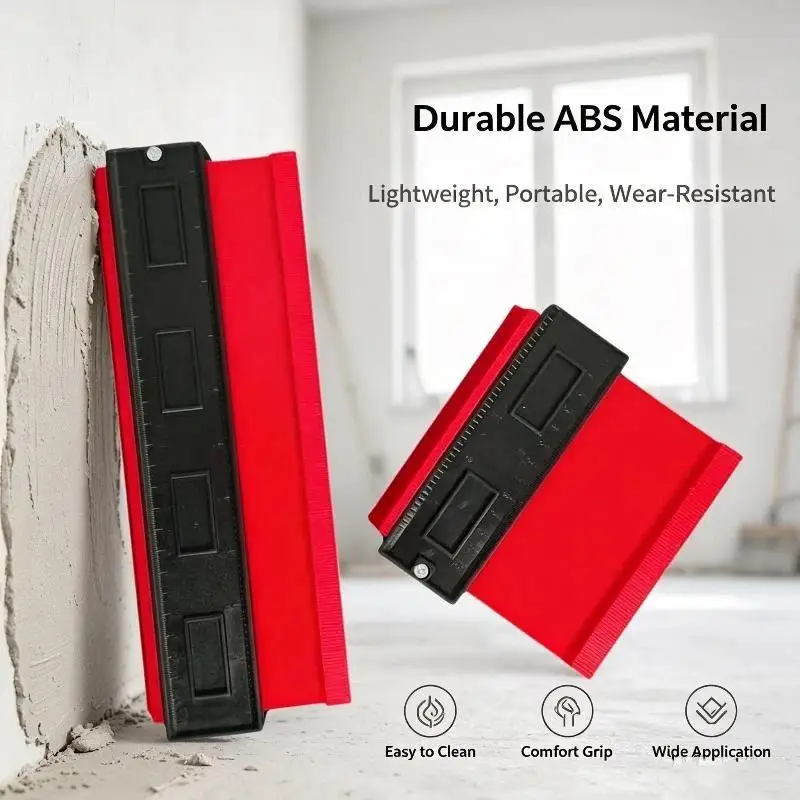 Profile Contour Gauge Non-toxic ABS Material Shape Copier Ruler Precise Measuring Template for DIY Home Improvement Woodworking