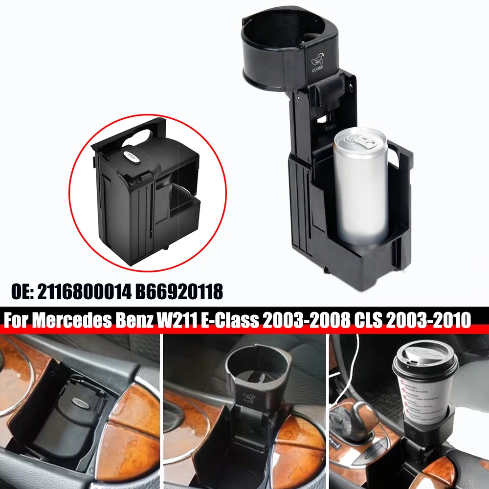 

Car Center Console Water Cup Holder Drink Stand Beverage Holder Fit For Mercedes Benz E Class W211 CLS C219 2116800014 B66920118