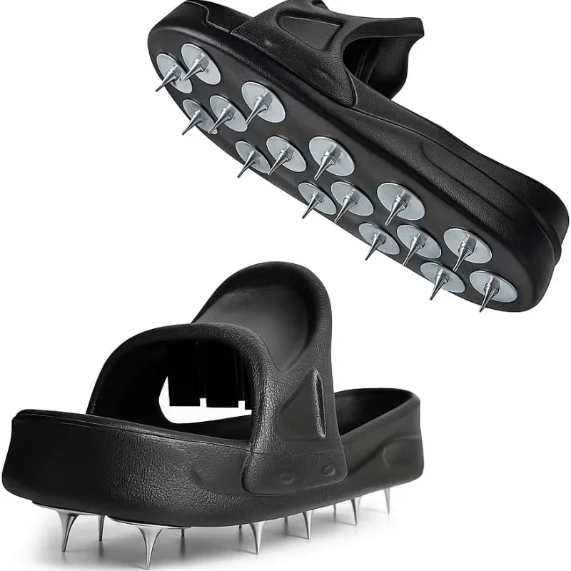 Scherpe schoenen met puntige stijl voor harscoatings Schoenen met spikes Veilig lopen op de vloer Nivelleringscompounds, epoxy topcoats beton - afbeelding 2