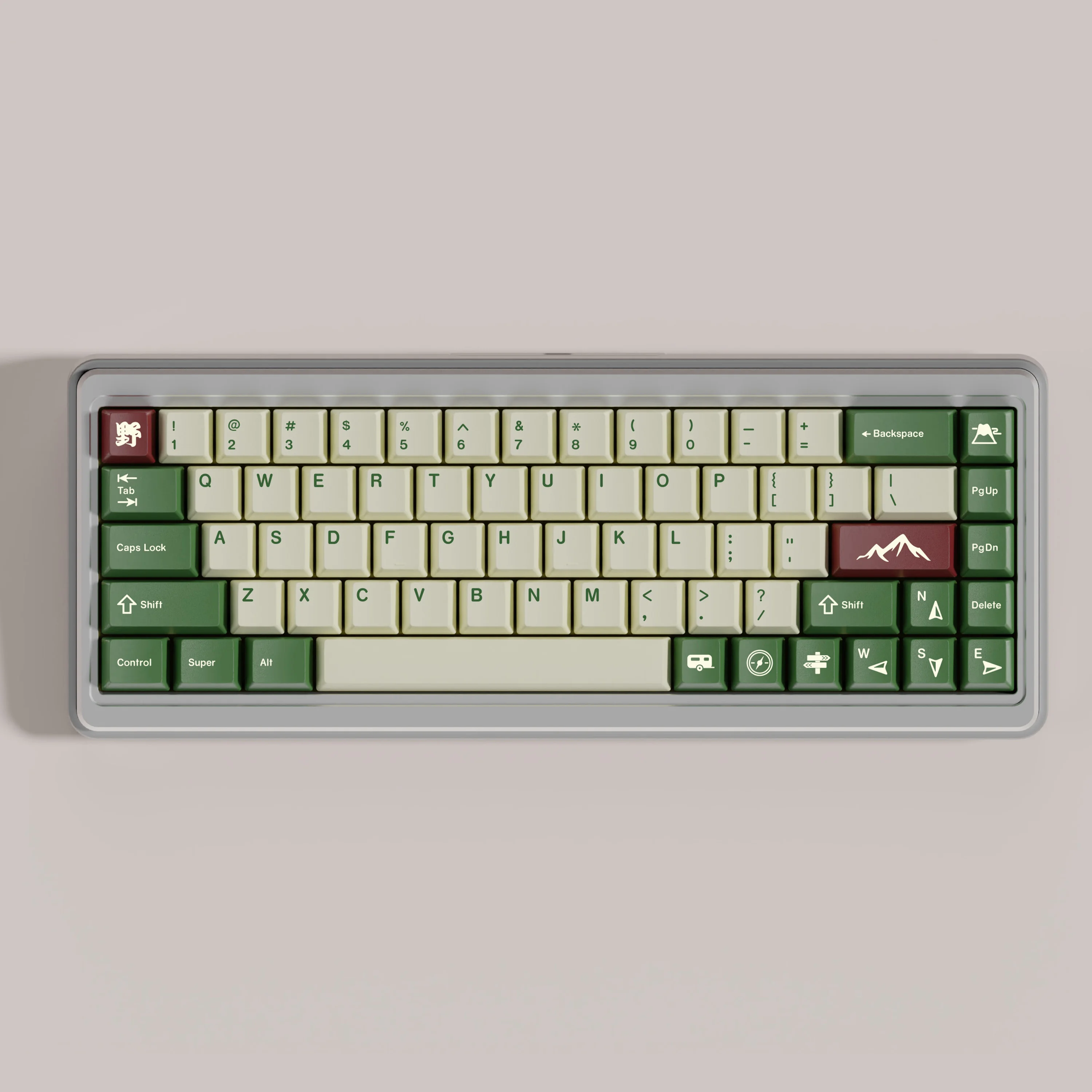 

GMK Camping-Customized Keyboard PBT Sublimation Original Factory Height Keycap Split Spaces