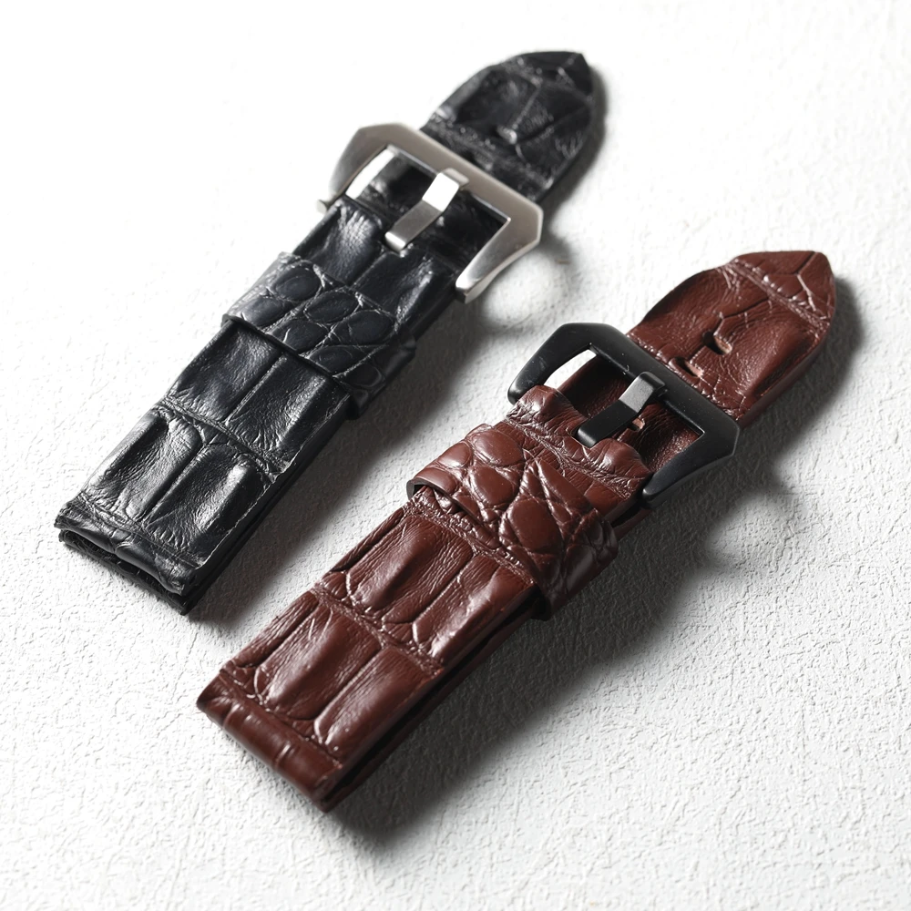 Handgefertigtes amerikanisches Krokodillederarmband 20MM 22MM 24MM High-End-Lederarmband mit
