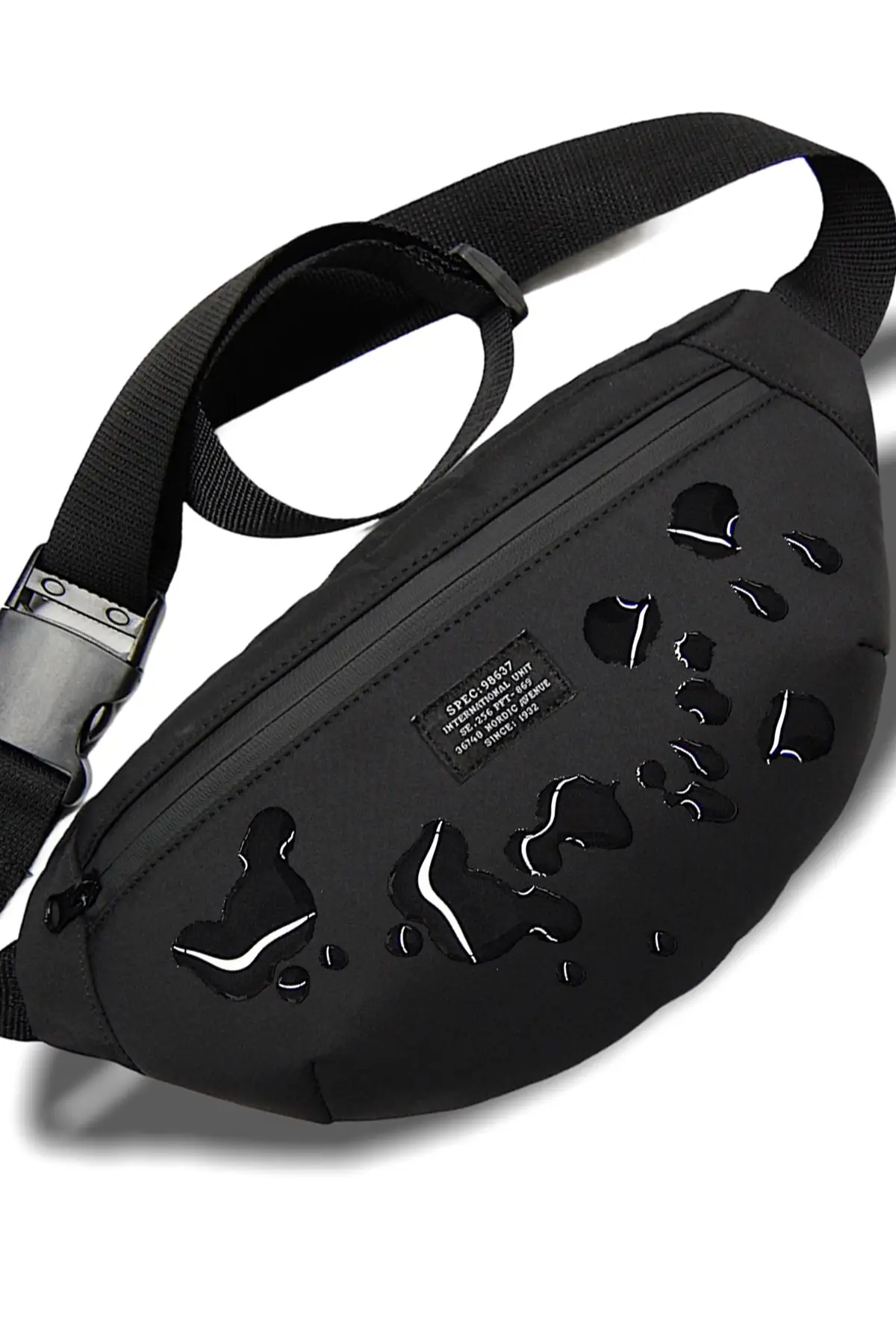 أسود شتاء مقاوم للماء نسيج الخصر و حقيبة كتف أنيق مفيد متعدد الوظائف تسليم سريع وآمن 2022 نموذج الاتجاه