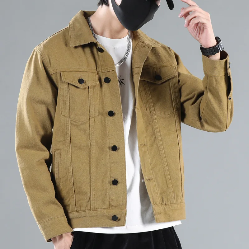 Japanese Retro Denim Jackets Spring Autumn Casual New Classic Loose Jeans Jacket Coats Male Fashion Brand Clothes Men Streetwear