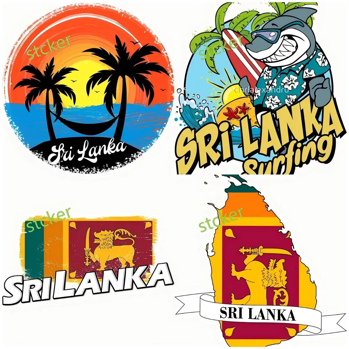 

Sri Lanka car stickers funny Cover Scratches Bumper Window Laptop Bodywork Vinyl Car Waterproof