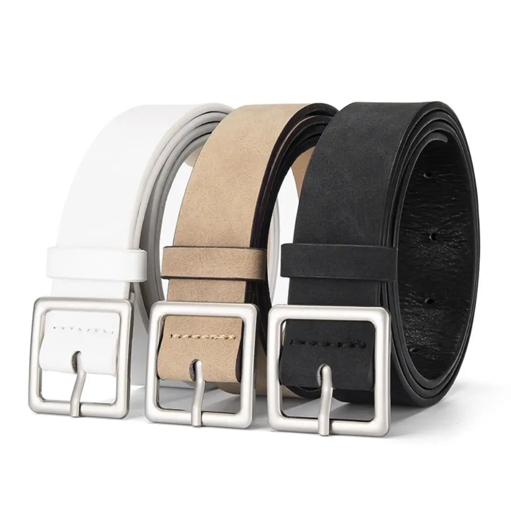 เข็มขัดหนังกลับหัวเข็มขัดแฟชั่น สไตล์ลำลอง ย้อนยุค ธุรกิจ ดีไซน์หรูหรา สำหรับผู้หญิง