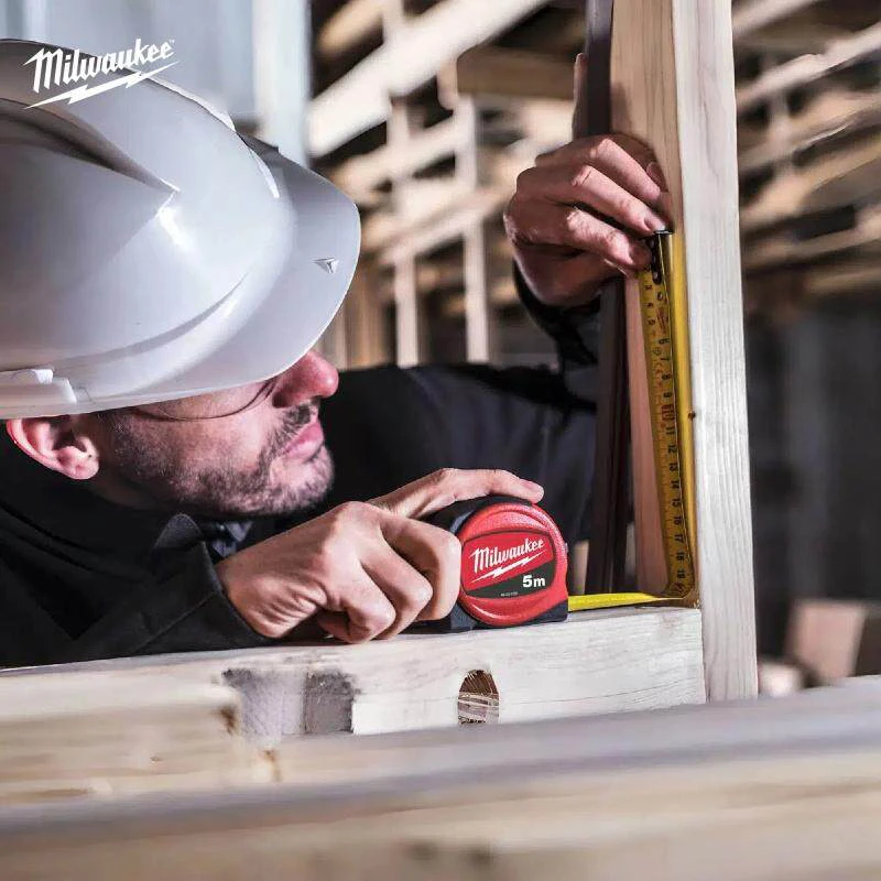 Milwaukee SLIMLINE 5m and 8m Tape Measures, Manual Tool Measuring Tool Accessories Tape Measure 48-22-7706/48-22-7708