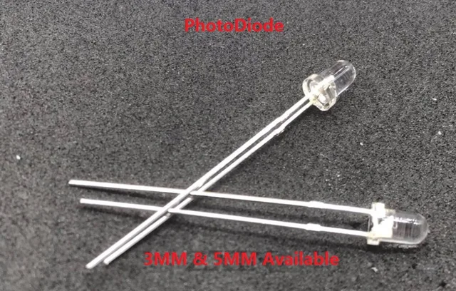 20 szt. Fotodioda 3MM Fotoczuła dioda Fotoczujniki Photo LED 5MM F3 F5