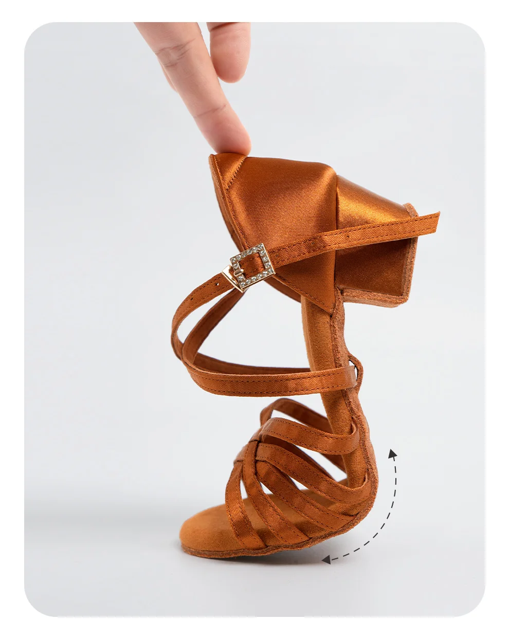 Mädchen Frauen Latein Schuhe Niedrigen Absatz Latino Salsa Moderne Ballsaal Satin Latein Schuhe Tango Salsa Rumba Latin Dance Schuhe – Detail 6