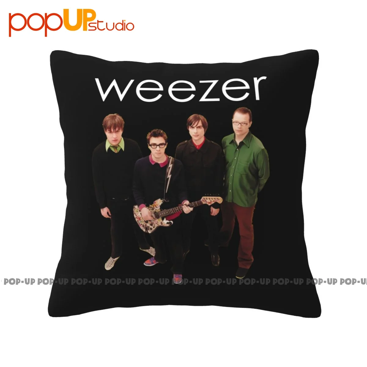 Modern Weezer Blue Album Pinkerton Pixies 2001 Pillowcase Throw Pillow Cover Bedding Skin Care Comfortable